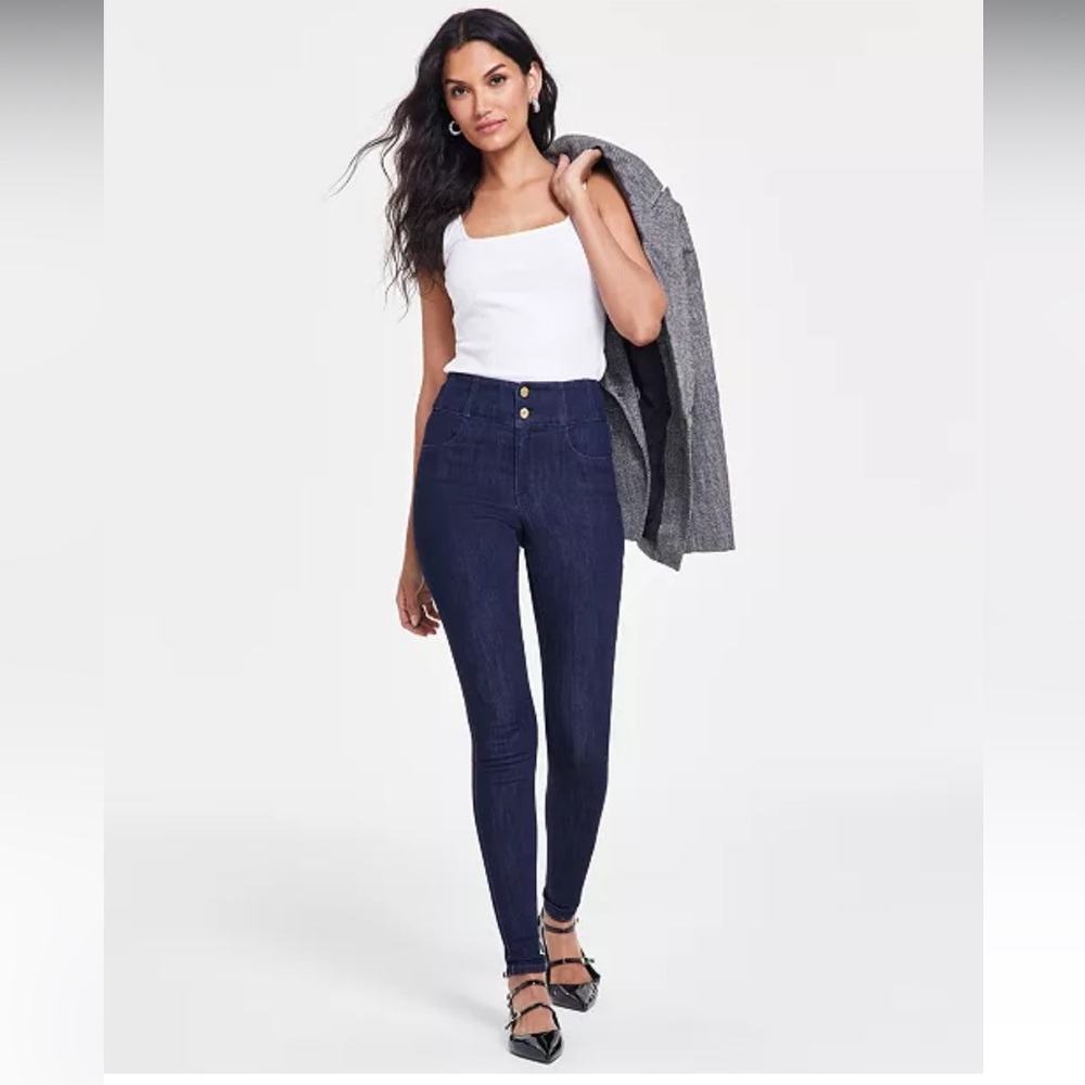 INC High Rise Skinny Denim Jeans Sz 12